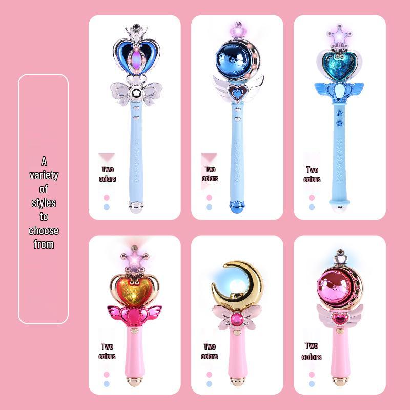LED Light-Up Fairy Princess Wand with Music - Magical Toy for Girls