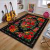 Vibrant Floral Carpet Design Patterned Carpet, Non Slip Mat Suitable for Living Room and Bedroom Sofas