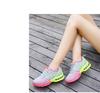 Women Spring Autumn Flyknit Court Shoes Casual Lace Up Outdoor Breathable Sports Shoes Anti Slip Height Increasing Air Cushion Running Shoe 35-42