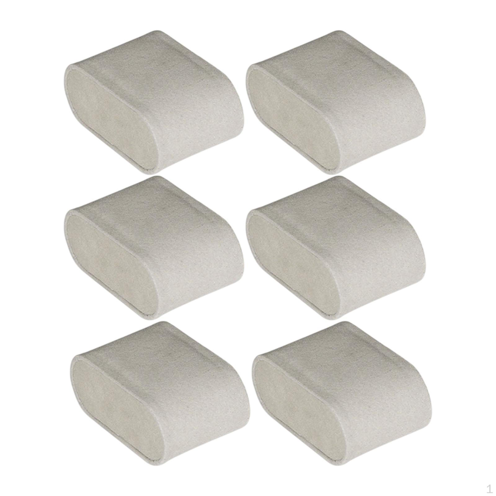 

6 шт. Подушки для часов, подушка для браслета, компактная, маленькая, для мужчин и женщин, многоцелевой держатель для ювелирных изделий серый