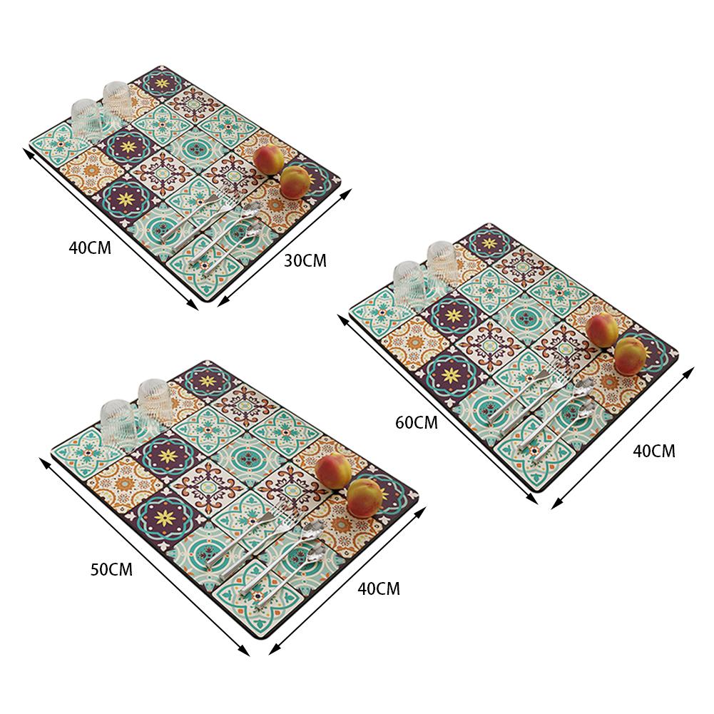 Personalized Water Control Table Mat Anti-Molds Multi-Purpose Mats For Chopsticks Bowls