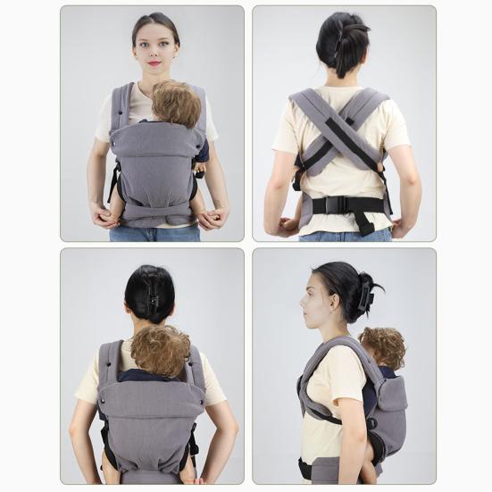 Baby Carrier for Newborns To Toddlers 7-36 Lbs Ergonomic 4-in-1 Design Adjustable Hip Seat Straps Supports Healthy Hip Spinal Development Baby Carrier