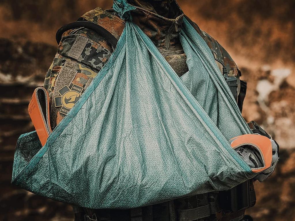 RHINO RESCUE Erste-Hilfe-Schiene 36" x 4,3" Grün-Grau, Knochen in Position halten Für Camping Wandern Befestigung Knochen Notfall-Kit