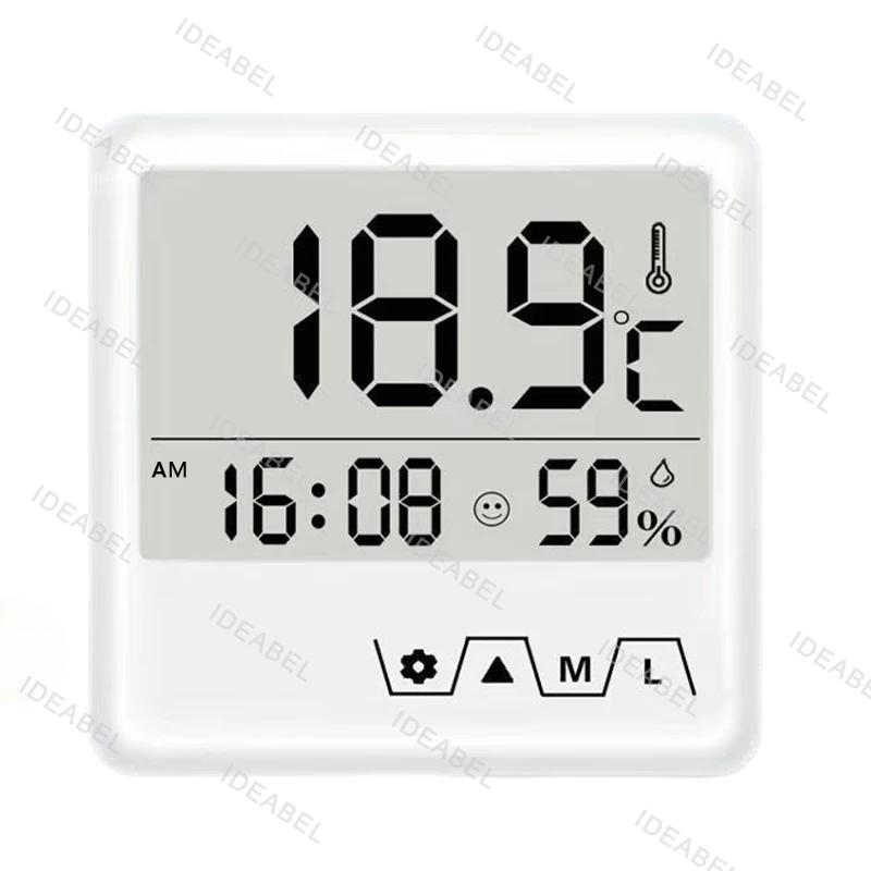 Многофункциональный термометр-гигрометр Автоматический электронный монитор температуры и влажности Часы Бытовой термометр