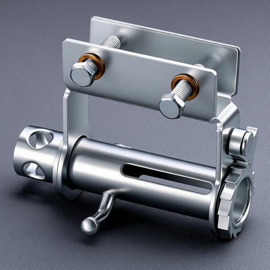 Universal Truck Rope Clamp Tie-Down Tool, Heavy-Duty Steel Cargo Securing Fastener, No-Weld Installation Rope Tightener for Pickup Trucks Trailers