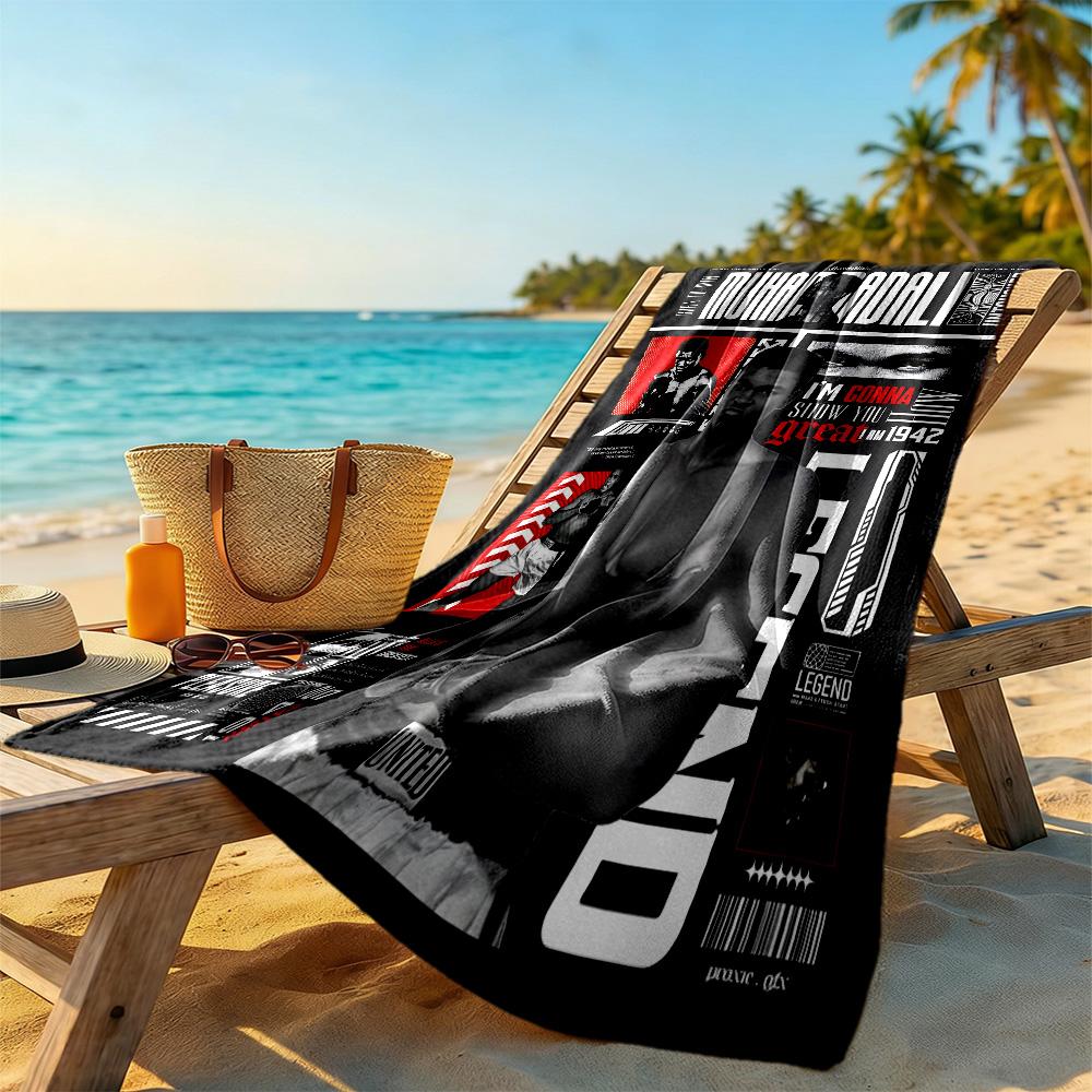 Legendärer Boxer Strandtuch Super Weich & Saugfähig Bequem Leicht