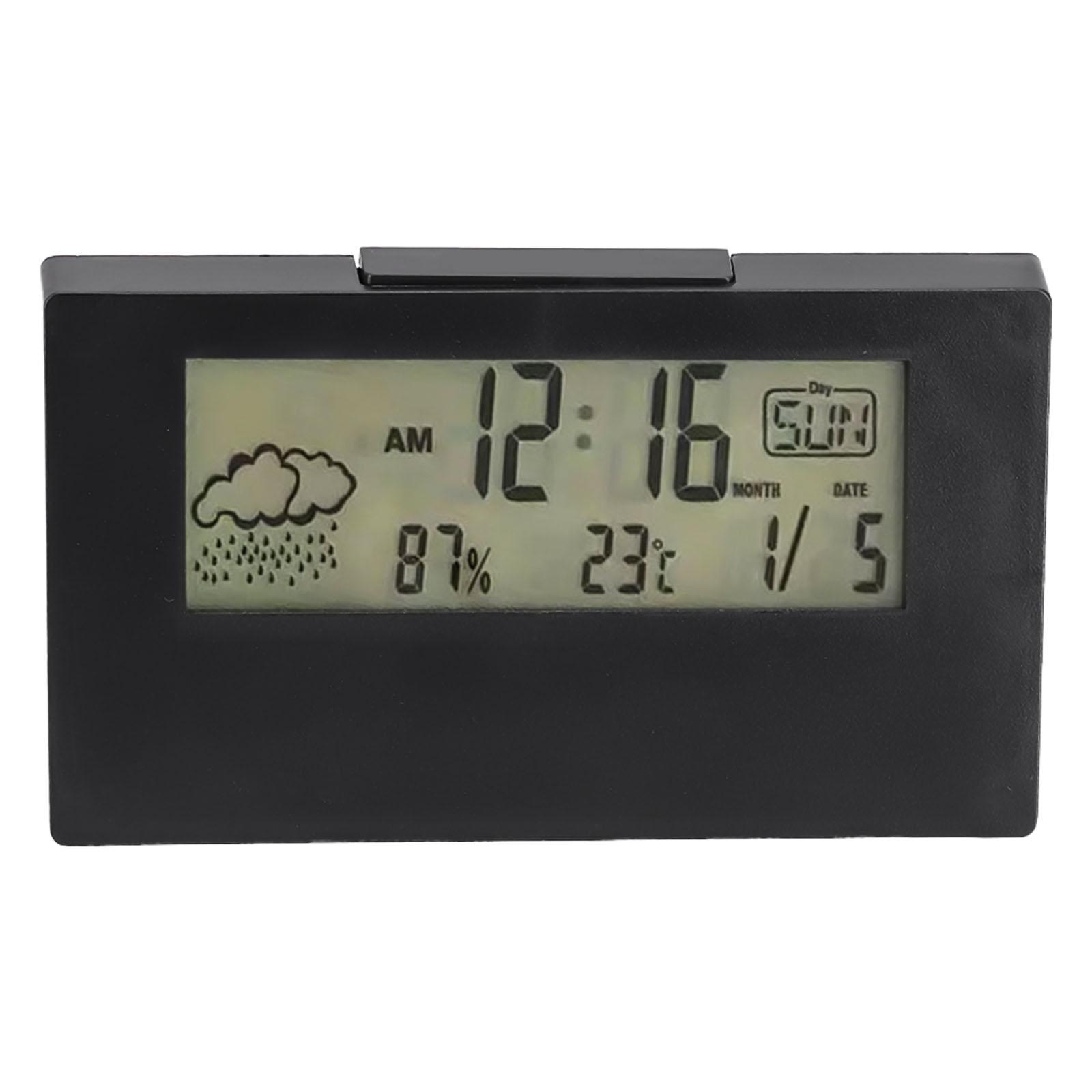 

Alarm Clock With Night Light Creative Weather Clock ABS Plastic Material