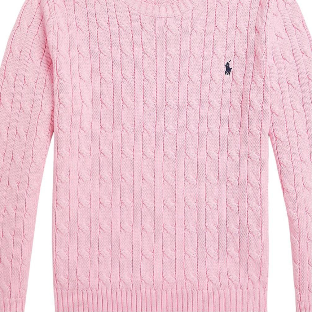 Polo Ralph Lauren Svetr s copánkovým úpletem a výšivkou malého poníka Dětský svetr 323702674-511