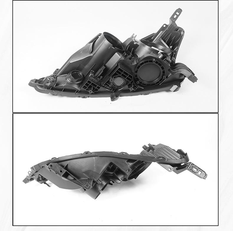 2012-2015 Nissan Sylphy: Headlight Rear Cover, Lens, Bottom Cover, & Lamp Housing.