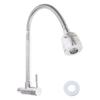 Wall Mounted Kitchen Faucet for Cold Water with 360 Rotation Function Single Cold Water Kitchen Faucet Simple Installs