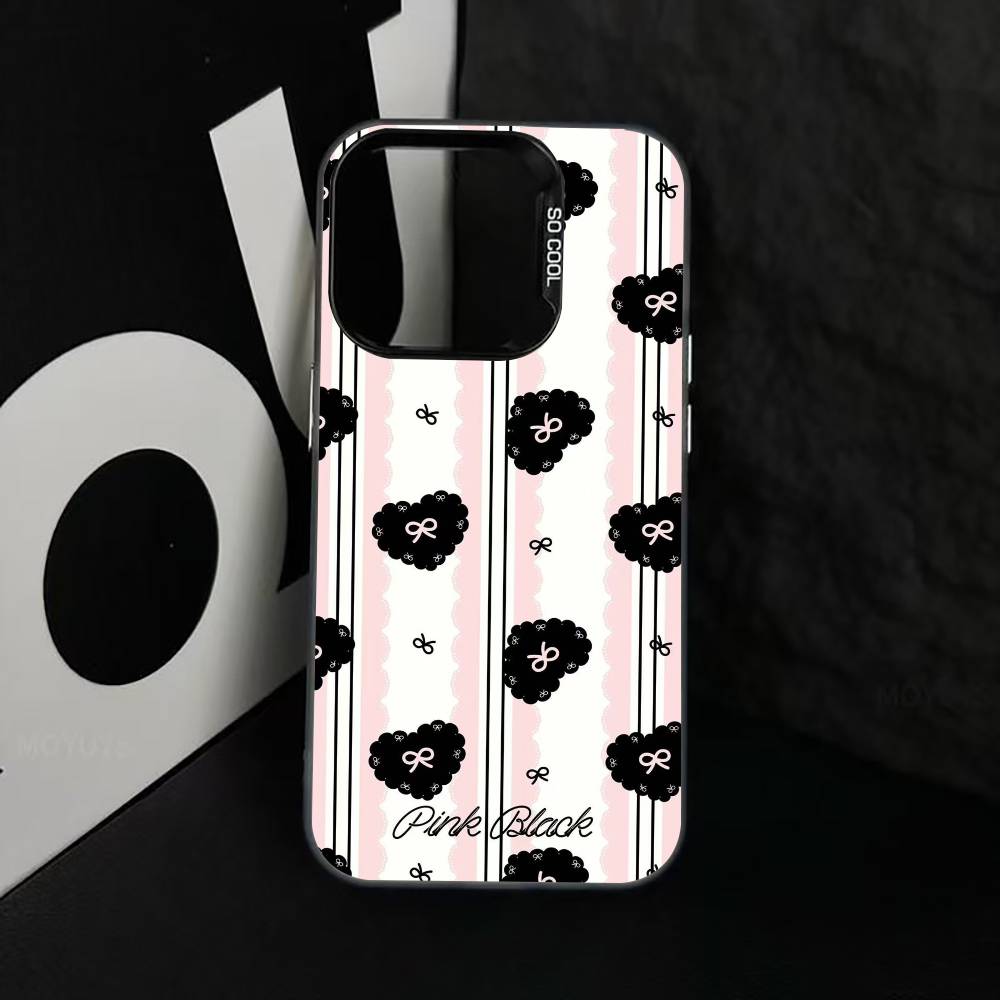 

Bowknot Series Phone Case For iPhone 17,16,15,14,13,12,11 Plus,Pro Max,XS,Colorful Silver Black Cover iPhone12
