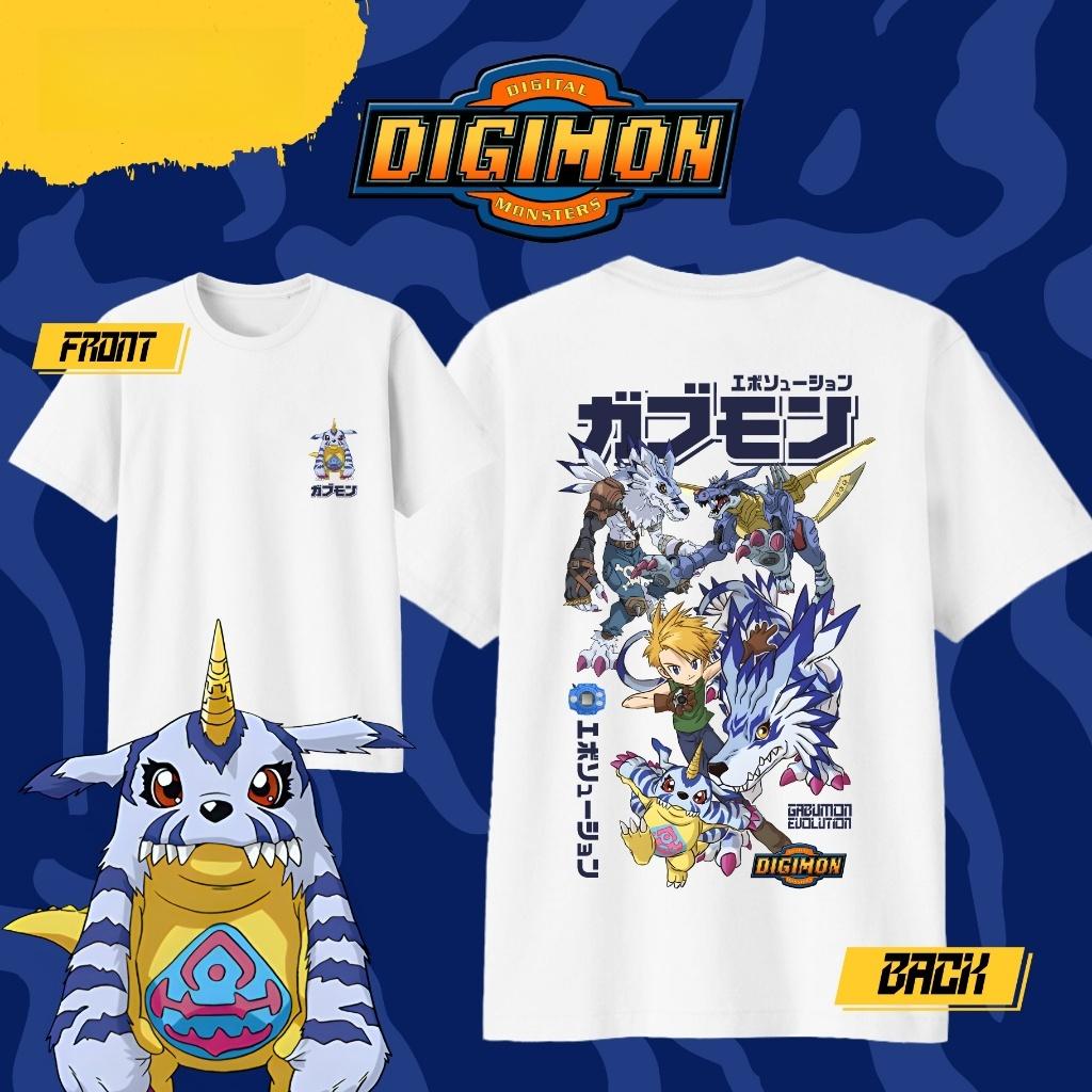 

2026 New Digimon Gabumon Evolution Cotton Parent-child T-shirt Men and Women s Fashion Casual Short Sleeved T-shirt Streetwea... S разноцветный