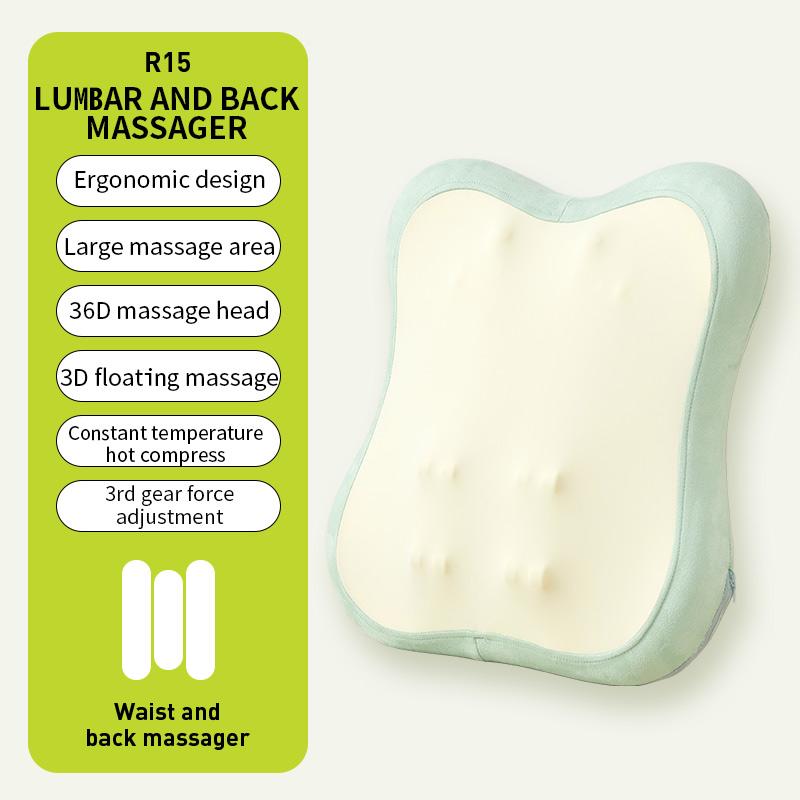 

Jinkairui массажер для спины горячий компресс разминать плечи шеи поясничный массаж подушка для здоровья