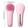 SHOmfrs Mini Electric Facial Cleansing Brush-Silicone Sonic Face Cleaner Deep Pore Cleaning Skin Massager for Household Car Use