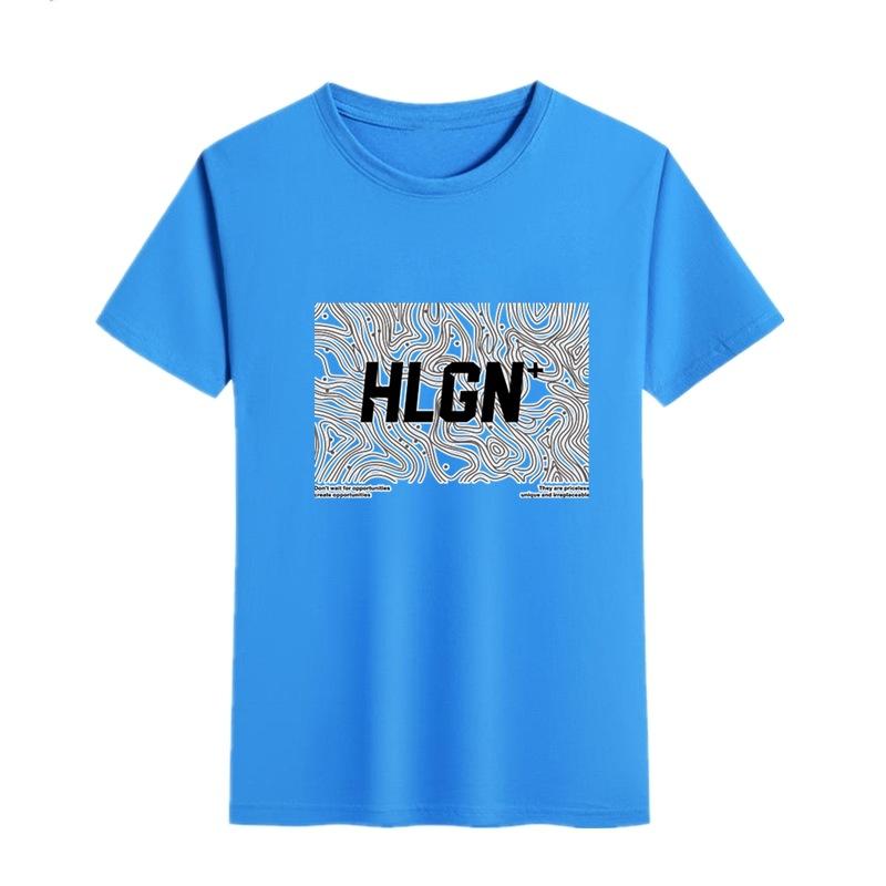 

Летняя мужская минималистская легкая футболка с круглым вырезом 2025 года с короткими рукавами для мужчин и женщин, с круглым вырезом, с крупными буквами и принтом снизу XXL