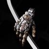 Non-Toxic Gothic Retro Mechanic.Al Hand Keychain - Damping Articulated Pendant Multi-Use Bag Charm Desktop Office Ornaments Gifts