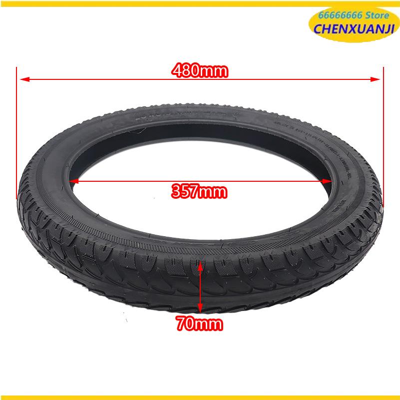 18x3.0 76-355 Tyre Inner Tube Fits for Electric Vehicle, Electric Tricycle 18*3.0 Off-road Tire Monowheel 18 Inch Tyre