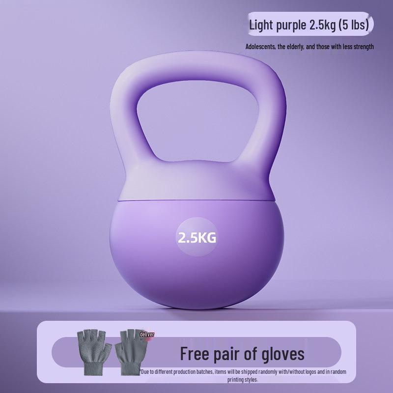 Farbige weiche Kettlebells für das Heimtraining 2,5-10 kg - Ideal für das Gesäßtraining bei Frauen und Kniebeugen bei Männern.