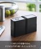 Yamazaki Tower 800ml Slim Lunch Box with W x D x 10cm H and Freezer Product 10273 Two-Tier Valve, Black, 18.3cm 6.1cm (2 Tiers), Dishwasher,
