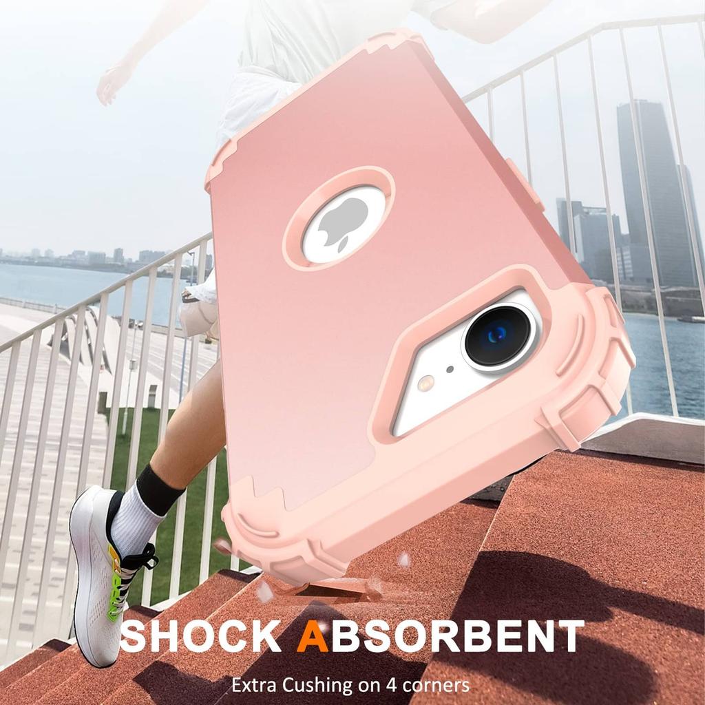 For iPhone 16e Case 3 in 1 Shockproof Heavy Duty Hybrid Sturdy High Impact Protective Cover Case for iPhone 16e 6.1 inch 2025