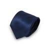 [THE NAVY] The Navy Necktie, Kyoto Nishijin-ori Fabric, Hand-stitched by Uji Craftsmen, 100% Silk, Gift, Herringbone Pattern, Navy Blue 01140118