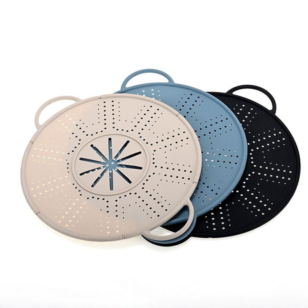 Heat Resistant Steamer Insert Tray Anti-scald Handles Spill-proof Pot Lid  Pressure Cookers