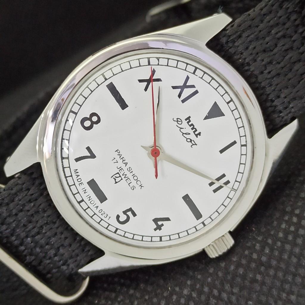 

USED HMT PILOT INDIAN MENS MECHANICAL WATCH a294936-1 Sku556b-a294936