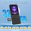 Multifunktionaler MP3-Player mit Bluetooth 32 GB Speicher Erweiterbar bis zu HIFI Einfach Groß OTG FM und Ideal für Sprachmeeting Stress und Japanisch