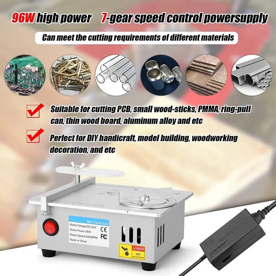 Mini Table Saw DIY Table Saw Electric Circular Saw Plastic PVC Cutter