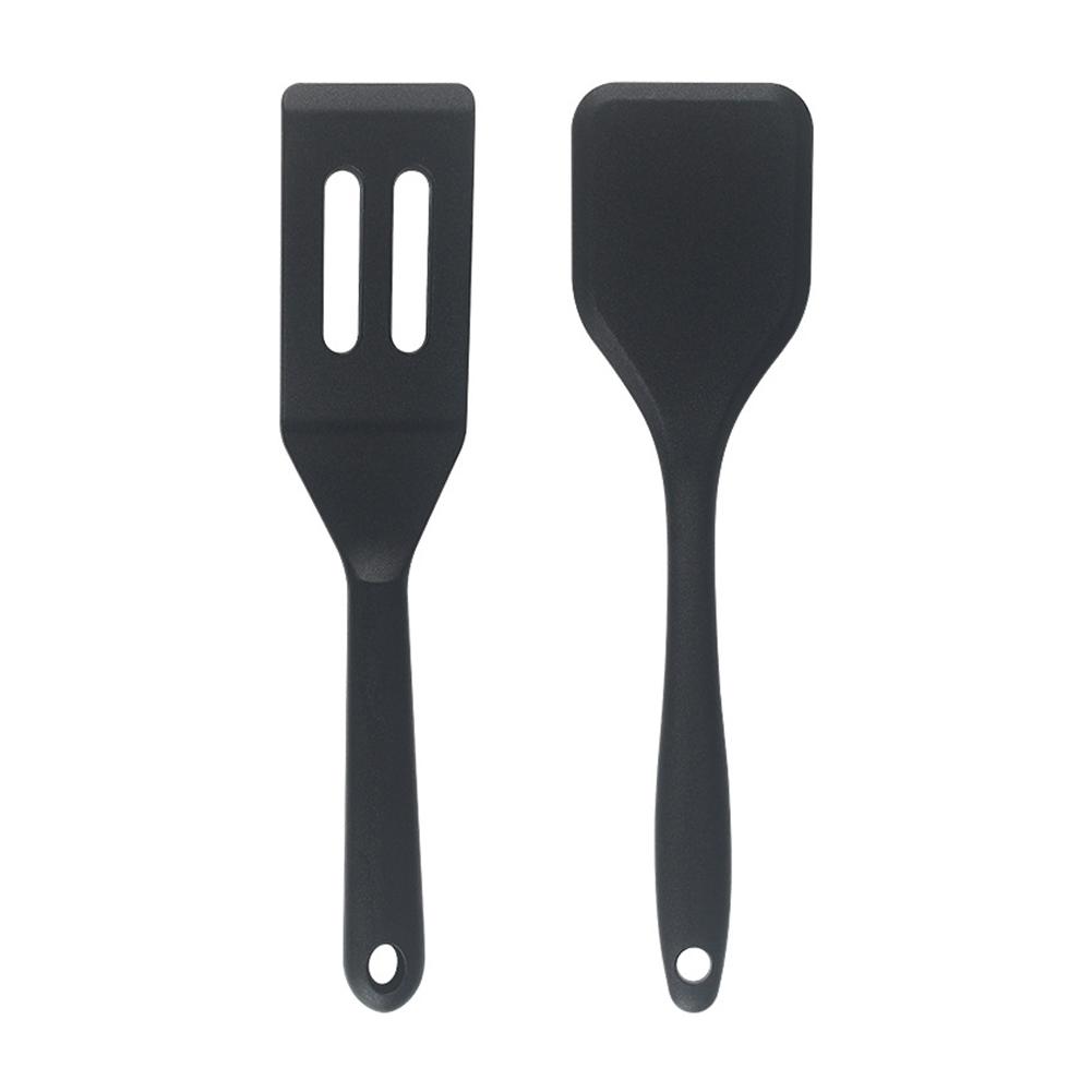 Food Grade Silicone Spatula Set Resistant Non-Slip Soft Head Saving For Non-Stick Safe Pans Col P5O3