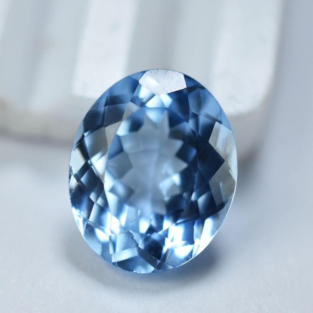 Natural Blue Aquamarine Loose Gemstone 9.7 Ct Oval Cut Stone Gift for Her for Jewelry Designs
