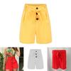 Stylish Women's High Waisted Button Shorts For Summer Casual Loungewear Comfort
