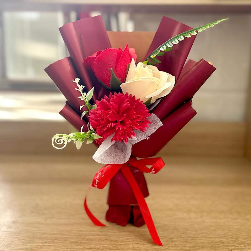 Scented Soap Rose Bouquet: Perfect Gift for Mother's Day, Valentine's, Birthdays - Ideal for Girlfriends, Moms, Besties, Teachers.