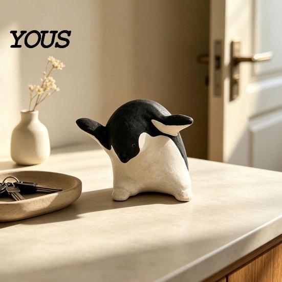 Feine Handwerkskunst Tischfigur Niedliche Pinguinfigur, Nordische Stil Kleine Tierstatue, Skurrile Einzigartige Geburtstagsgeschenke Schreibtisch Regal Dekor
