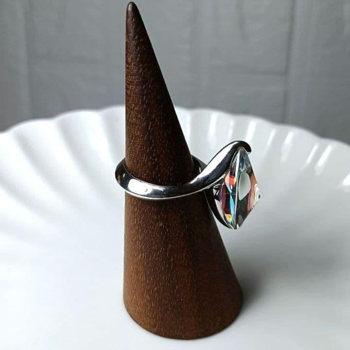Used 313 Baccarat Fleur de Psideric Crystal Ring