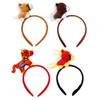 Chinese New Year Headband Spring Festival Plush Horse Headwear Animal Headband For Various Events Including Chinese New Year
