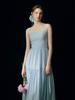 Sinseuden Sky Back Ribbon Long Dress