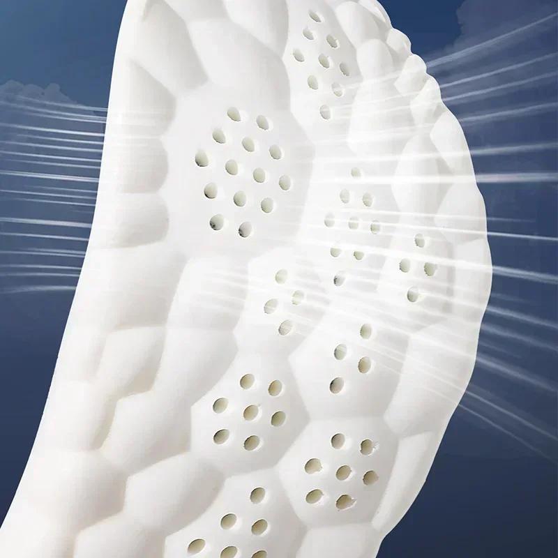 4D Sport Insole Super Soft Shoes Sole Pads for Feet Shock Absorption Baskets Shoe Sole Arch Support Orthopedic Inserts