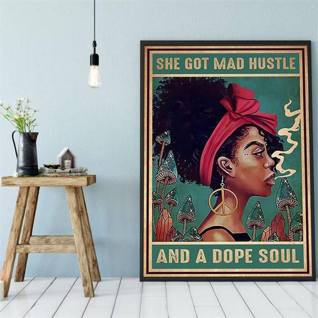 Lose Your Mind Find Your Soul Inspirational Quote Art Retro Poster Prints Abstract Girls Canvas Painting Vintage Home Wall Decor