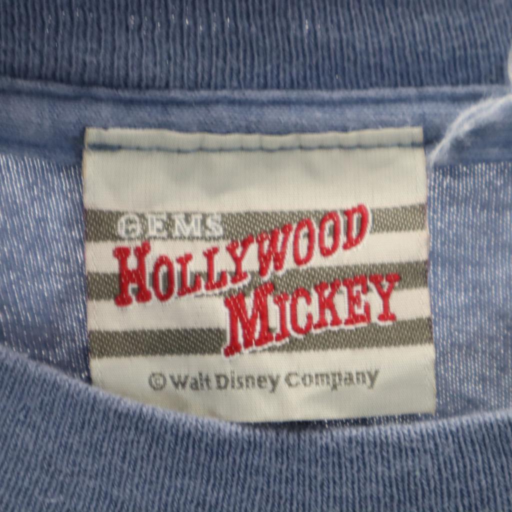 HOLLYWOODMICHEY Made In USA Short Sleeve T-shirt Blue Men's Used
