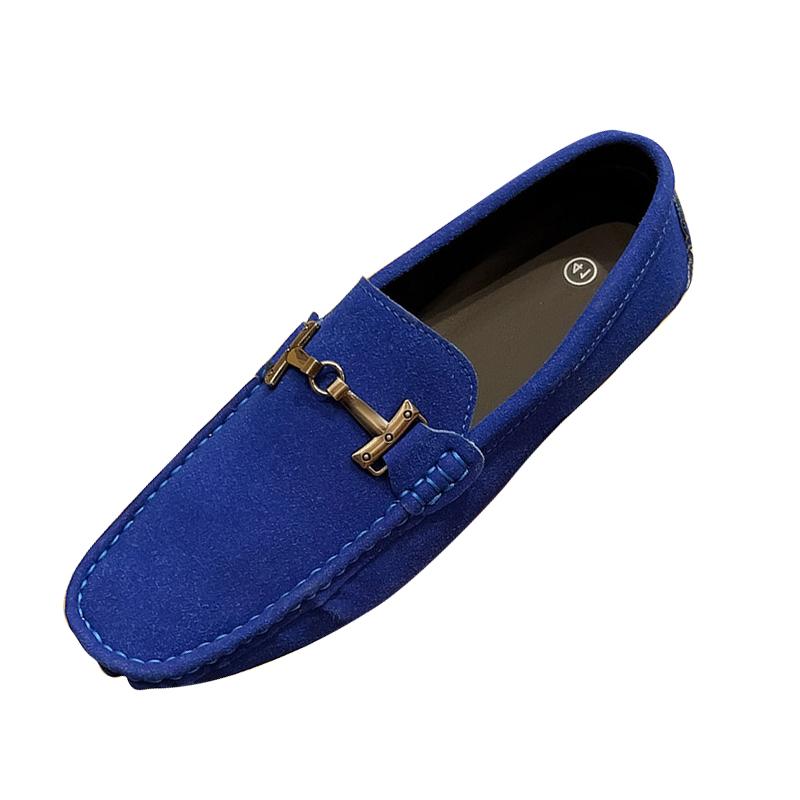 Fashion Suede Leather Casual Slip On Shoe Comfortable Handmade Loafers for Men Fashion Trend Male Driving Shoes Moccasins Business Flats