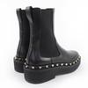 Excellent Valentino Garavani Rockstud Side Gore Leather Chelsea Boots black 37.5 Used