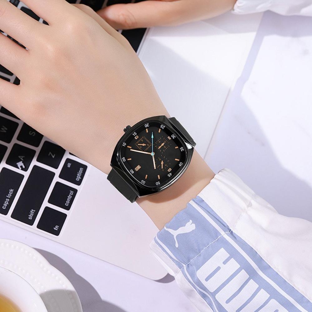Waterproof Men Imitation Needle Watch Square Couple Watch Fashion Women Quartz Watch  for Women Men