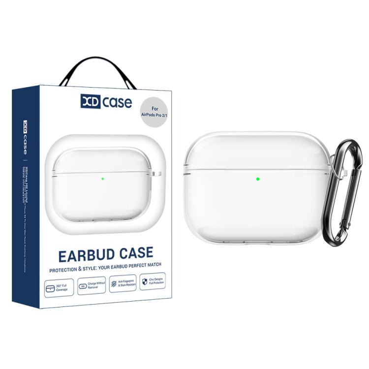 

XDcase Transparent TPU Earbud Protective Case with Carabiner For AirPods Pro 2 / 1