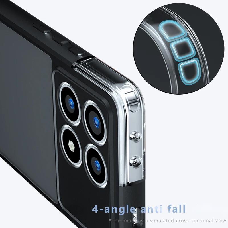 Luxusní Průhledný Kryt na Telefon Pro Poco F6 X6 x7 F7 M6 m7 c75 Xiaomi 15 14T Pro ultra redmi A5 Magnetický Magsafe Bezdrátové nabíjení Kryt pouzdro