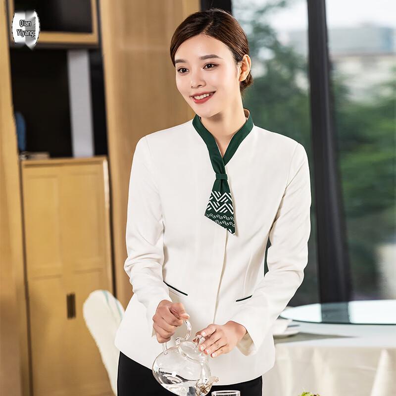 Chinese Style Restaurant Server Uniform Long Sleeve L