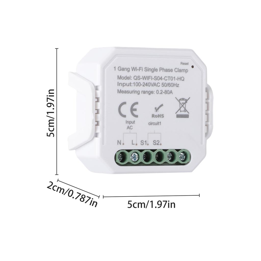 Smart Home Energy Monitor Single Phase Meter Consumption Monitor Real Time Data Display for Solar PV System Monitoring