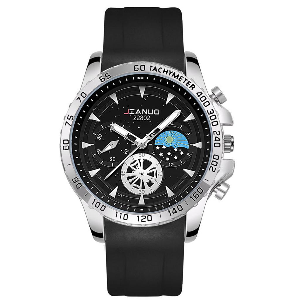 Men's  Luminous Running Alarm Clock Watch