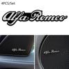 GSPT7 3D Car Audio Decorate alloy Emblem Badge Sticker Decals For Alfa Romeo Giulietta GT 159 147 156 Mito Brera Giulia Accessories