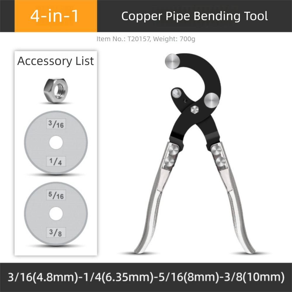 Multifunctional 4 In 1 Pipe Tool Adjustable Tube Bending Pliers  Manual Brake Lines Bender